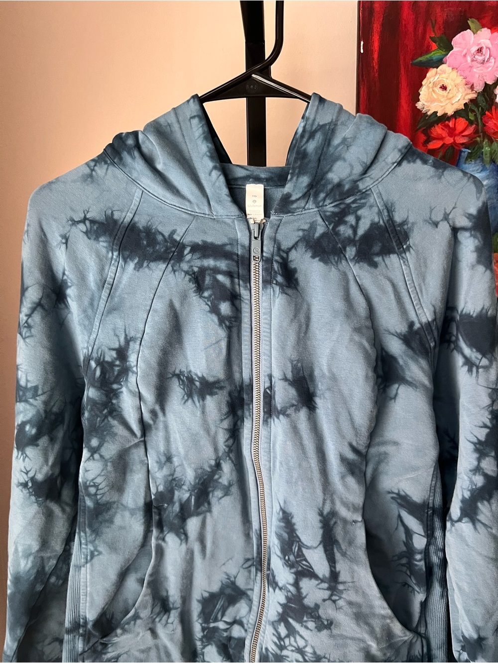 Lululemon scuba hoodie light cotton fleece tie-Dye Zip Hoodie - Teal Blue - Picture 3 of 8